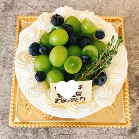 指定フルーツ盛りケーキ