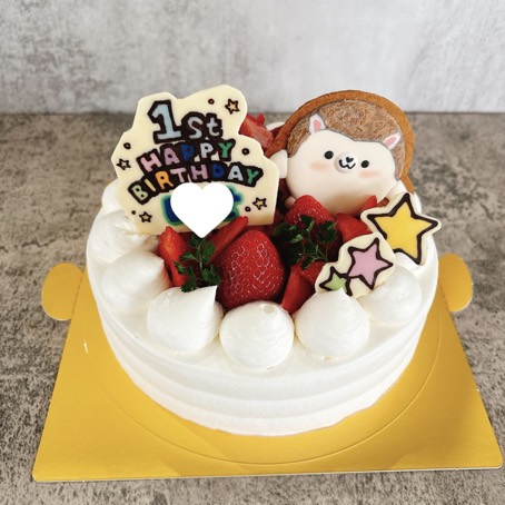 デコチョコレートとアイシングクッキーでオーダーケーキ