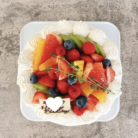 オーダーケーキフルーツ盛り