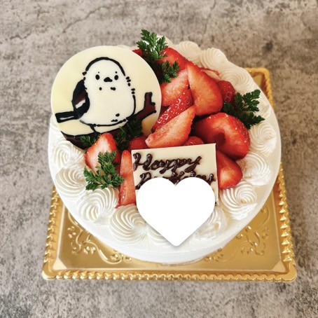シマエナガをデコチョコレートで
